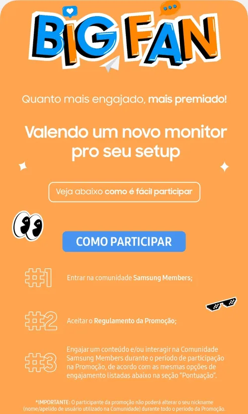 Imagem na descrição da promoção