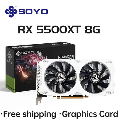 Placa de Vídeo Soyo AMD RX 5500XT 8GB