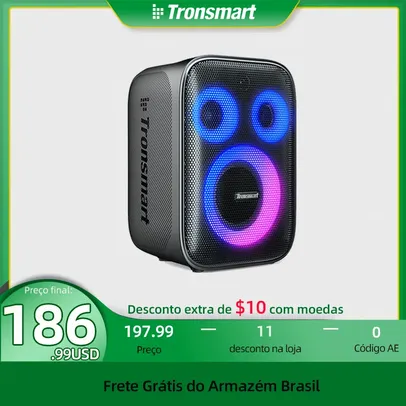 [R$823 ''MOEDAS''/BR/GPAY] Caixa de Som Bluetooth Tronsmart Halo 200 120W com Sistema de Som de 3 Vias