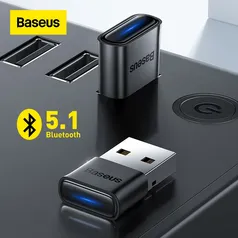  [R$6 Contas Novas/Taxas Inclusas] Adaptador Baseus USB - Bluetooth 5.1