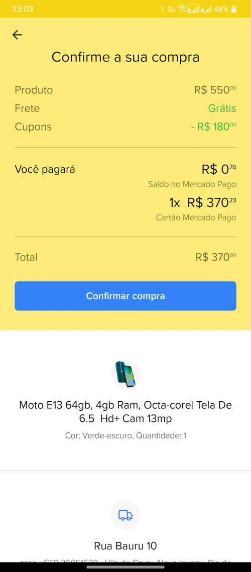 Imagem na descrição da promoção