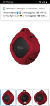 Caixa de Som Bluetooth TCL BS05B Portátil - à Prova de Água 5W USB R$ 81