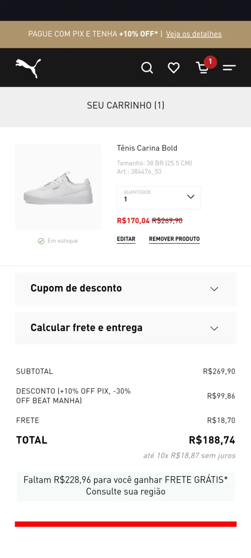 Imagem na descrição da promoção