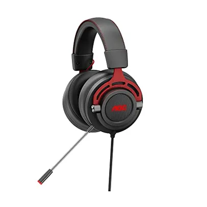 Headset USB Gamer, Headphone, fone de ouvido com microfone AOC GH300 Driver 50 mm, Multiplataforma, LED