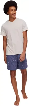 Conjunto de Pijama meia manga, Masculino, Hering