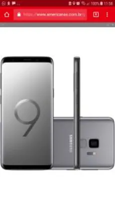 Samsung Galaxy S9 Dual Chip Android 8.0 Tela 5.8" Octa-Core 2.8GHz 128GB 4G Câmera 12MP - Cinza | R$2.974