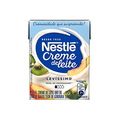 (REC) (Mais por Menos R$2,99) Nestlé Creme De Leite Nestlé Levíssimo 200G