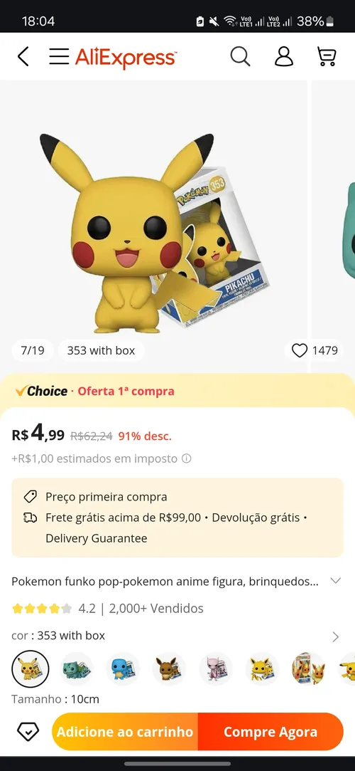 Imagem na descrição da promoção