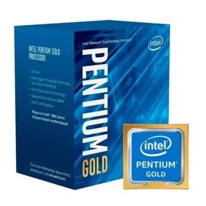 KaBuM! - Processador Intel Pentium Gold G5420, Cache 4M, 3.80 GHz, LGA1151, Intel UHD Graphics 610, 2 Núcleos - BX80684G5420