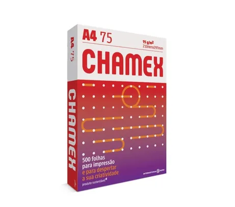 [APP] Chamex office A4 - pacote com 500 folhas | R$10