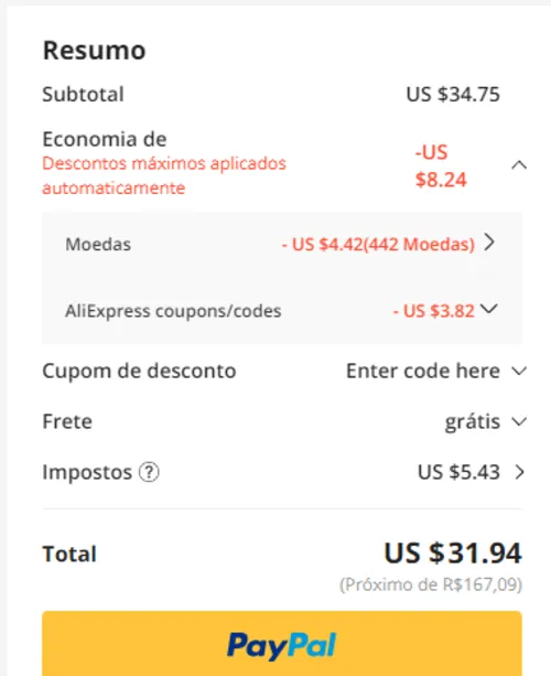 Imagem na descrição da promoção