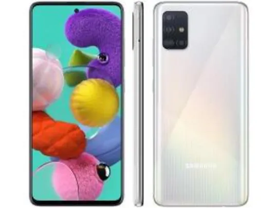 [CLUBE DA LU + APP] Smartphone Samsung Galaxy A51 128GB Branco | R$1489