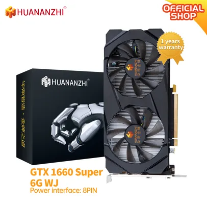 Huananzhi gtx 1660 super 6g placasde video 192bit