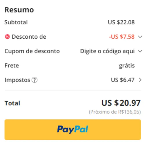 Imagem na descrição da promoção