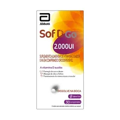 Vitamina D SOF D GO 2.000UI 30 comprimidos ORODISPERSÍVEIS