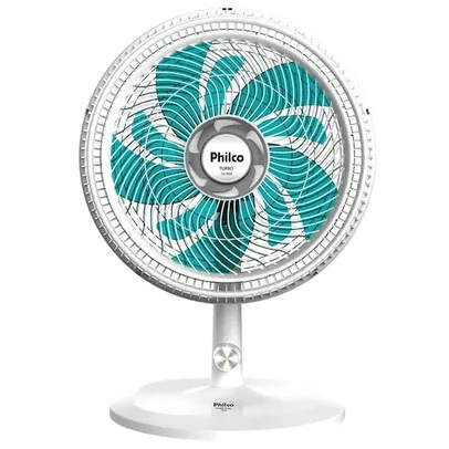 Ventilador de Mesa 40cm Philco Turbo Maxx Force PVT492BA 10 Pás 3 Velocidades Branco