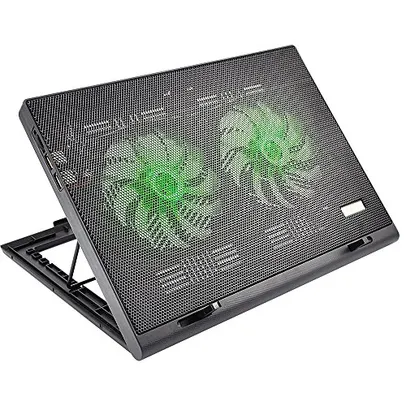 Warrior AC267 - Cooler Para Notebook Power Gamer, Preto (Led Verde)