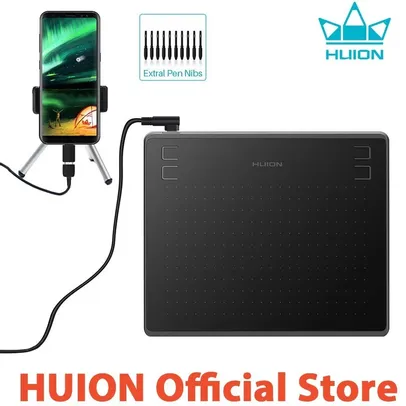 Tablet De Desenho Huion HS64/H430P Para Telefone/Android/Windows Com Caneta Sem Bateria