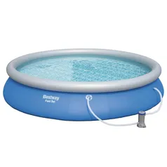 Piscina Bestway Fast Set 57315 com Filtro 127V - 9.677 Litros