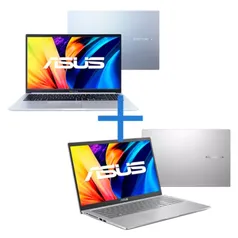 Notebook ASUS Vivobook M1502IA-EJ251 Icelight Silver + Notebook ASUS Vivobook 15 X1500EA-EJ3665 Transparent Silver