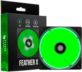 VENTOINHA PICHAU GAMING FEATHER X LED VERDE