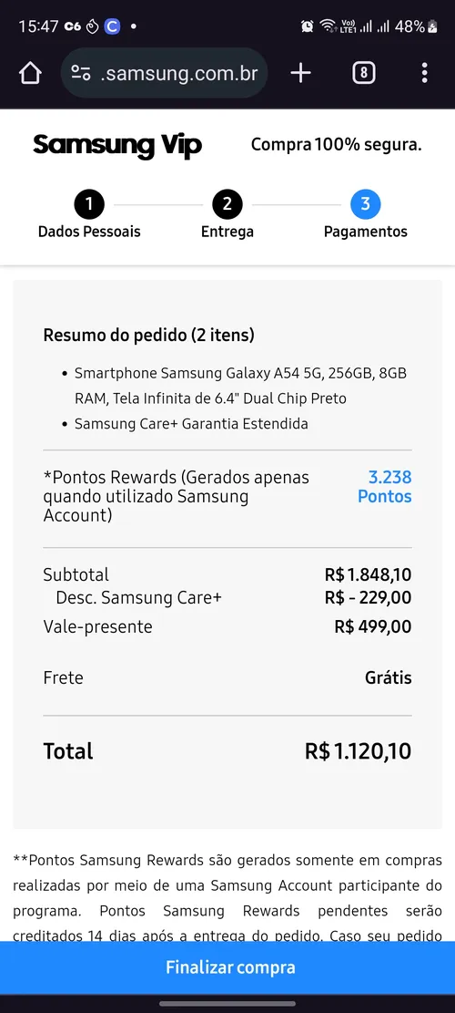 Imagen na descrição da promoção