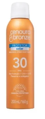 Protetor Solar Aerosol Cenoura & Bronze Fps30 200ml