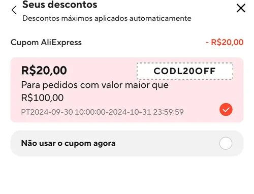 Imagem na descrição da promoção