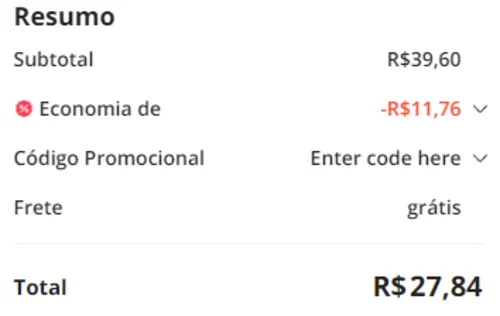 Imagem na descrição da promoção