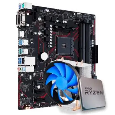 Kit Upgrade Ryzen 7 2700 + Placa mãe ASUS B450 Gaming/BR + Cooler DeepCool Gammaxx 300