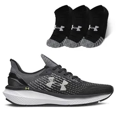 Kit Tênis Charged Advance + Meia Heatgear - Pacote com 3 pares Under Armour Unissex