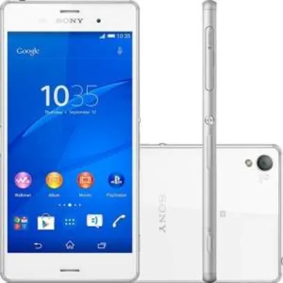[Sou Barato] Smartphone Sony D6643 Xperia Z3 Desbloqueado Vivo Android Tela 5.2" 16GB 4G 20.7MP - Branco por R$ 1619