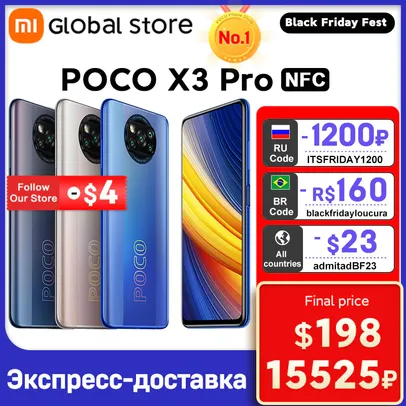 Smartphone Poco X3 Pro versão global