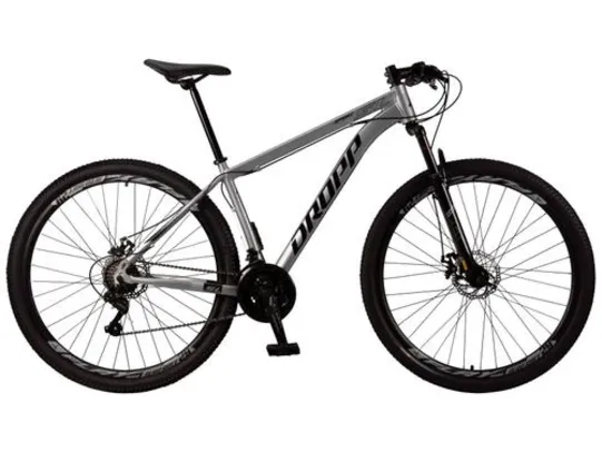 [Cliente Ouro] Bicicleta Alumínio Dropp SL 10218 - Câmbio Shimano 21v, Freio a Disco Mecânico 