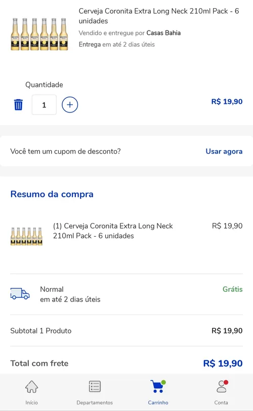 Imagem na descrição da promoção