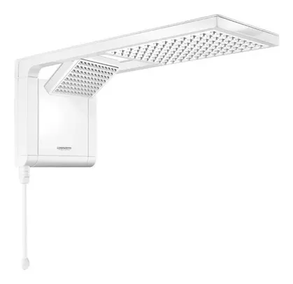 [Nível 6] Chuveiro elétrico de parede Lorenzetti Acqua Ultra Duo branco 7800W 220V