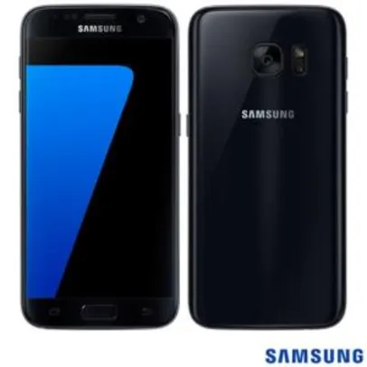 Samsung Galaxy S7 Preto, com Tela de 5.1”, 4G, 32 GB e Câmera de 12 MP - R$1.777