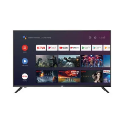 Smart TV LED 50" Android TV JVC LT-50MB508 4K UHD | R$1.749