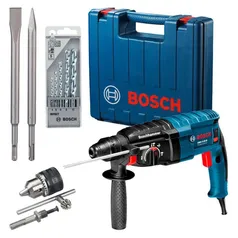  Martelete Perfurador Rompedor 820W Bosch GBH 2-24 D + Kit Bosch