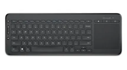 Teclado sem Fio com Touchpad Integrado USB Preto Microsoft - R$191