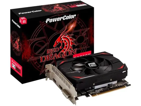 Placa de Vídeo Power Color Radeon RX 550 - 2GB DDR5 64 bits R$579