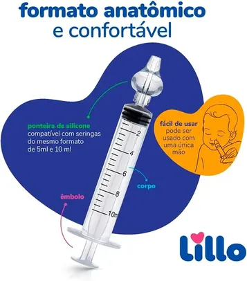 [ PRIME | + POR - R$ 16.95 ] Lillo Kit De Seringa Lavagem Nasal