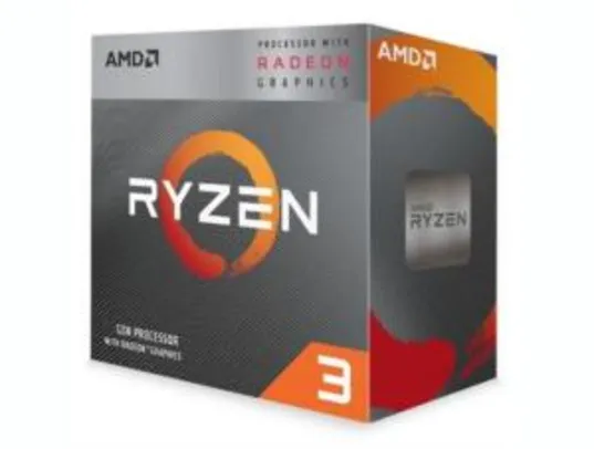 Processador AMD Ryzen 3 3200G, Cache 4MB, 3.6GHz (4GHz Max Turbo), AM4 - YD3200C5FHBOX