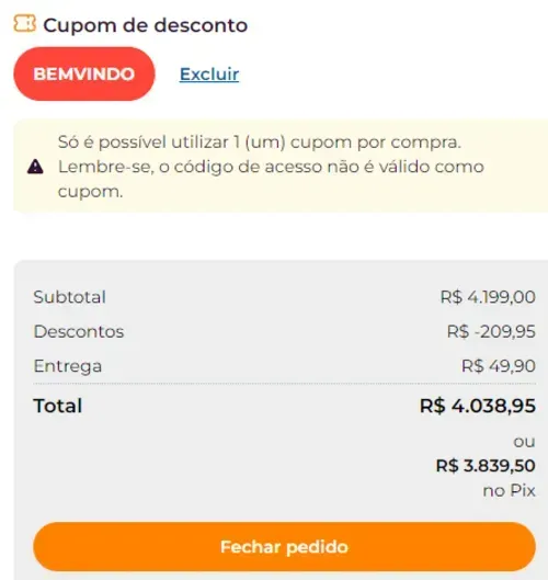 Imagem na descrição da promoção