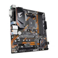 Placa Mãe Gigabyte B450M AORUS ELITE, Chipset B450, AMD AM4, mATX, DDR4, 9MB45MAET-00-10 | R$ 819