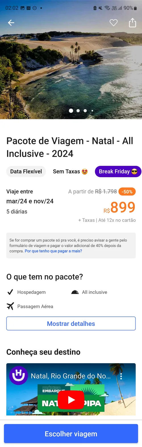 Imagem na descrição da promoção