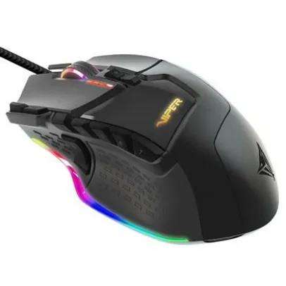 Mouse Gamer Patriot Viper V570 Laser Mouse Blackout Edition RGB, Preto | R$216