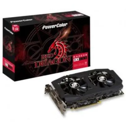 Placa de vídeo Powercolor RX 580 Red Dragon 8GB GDDR5 | R$979