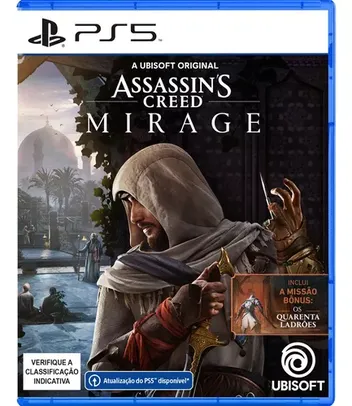 [Saldo MP] Jogo Playstation 5 Assassin's Creed Mirage Mídia Física