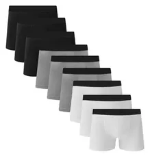 Kit 10 Cueca Box de Algodão Sortidas Cotton Boxer Masculino C5